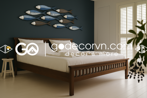 quà tặng cá gỗ decor